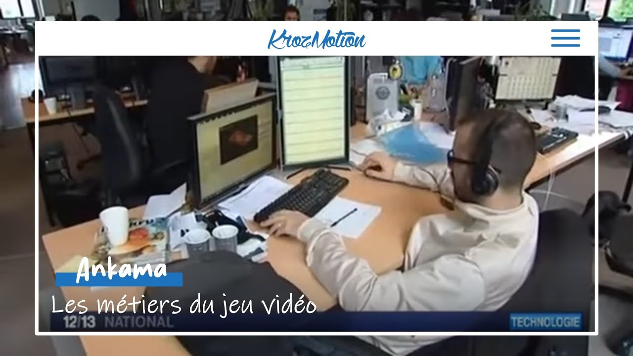 Reportage de France 3 sur les métiers du jeu vidéo chez Ankama